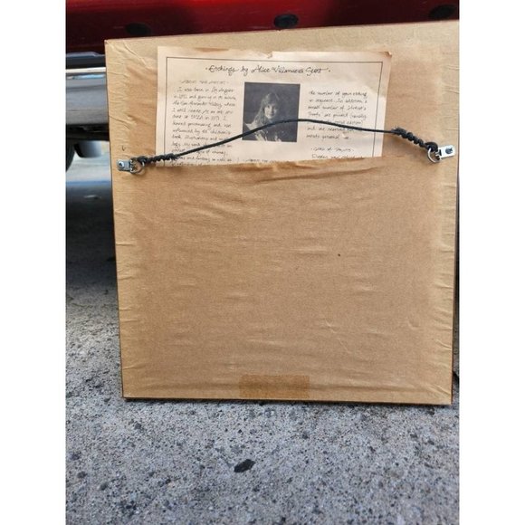 Vintage Nursery Day & Night Carousel Matted Limited Edition Etchings Signed - Picture 8 of 9